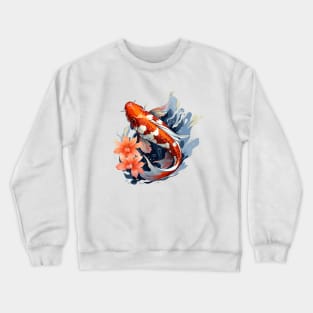 Koi Fish In A Pond Crewneck Sweatshirt